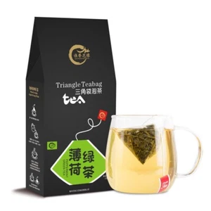 Mint Green Tea Triangle bag combination fruit tea bag strong flavor 45g*2bags - Picture 1 of 4