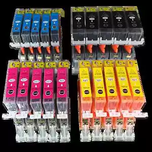 20 Patronen für Canon PIXMA PIXMA IP3600 MP540X MP980 MX859 MX860 MX870 mit CHIP - Bild 1 von 1