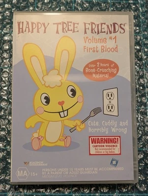 Happy Tree Friends-First Blood: Vol 1 (DVD, 2002), Region 4-Like New-FAST POST - image 1 of 4