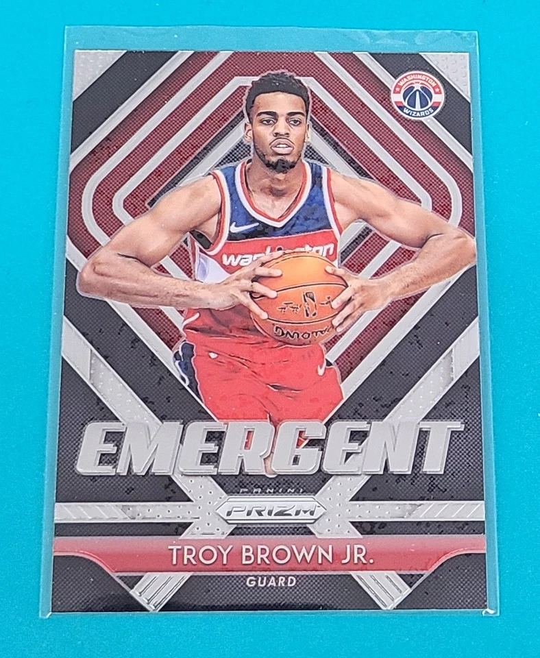 2018 Prizm Emergent #15 Troy Brown Jr. Washington Wizards Basketball Card J6 - Image 1 of 2