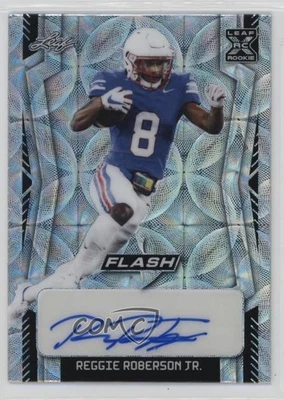 2022 Leaf Flash Silver Kaleidoscope /30 Reggie Roberson Jr Rookie Auto RC - Image 1 of 2