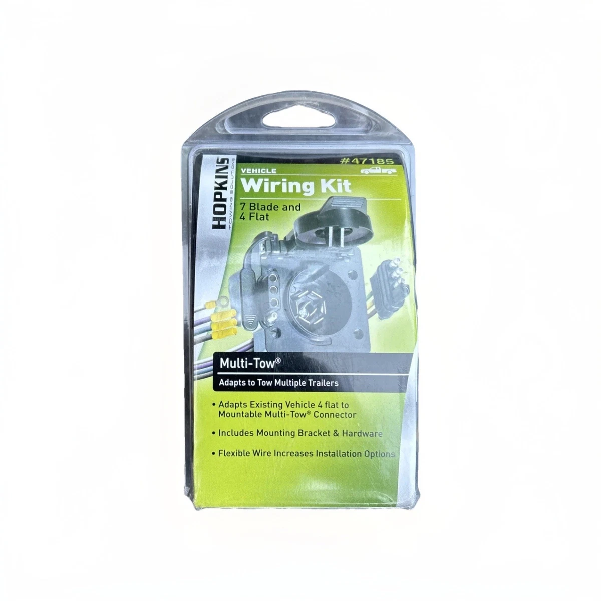 Hopkins Endurance Easy-Pull LED Test 7-Blade To 4-Flat Trailer Wiring Adapter - Universal Fit