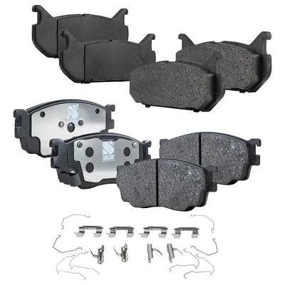 Juego de pastillas de freno delanteras y traseras NAO para Mazda 626 1998-2002 con freno de disco trasero Foto 1 de 4