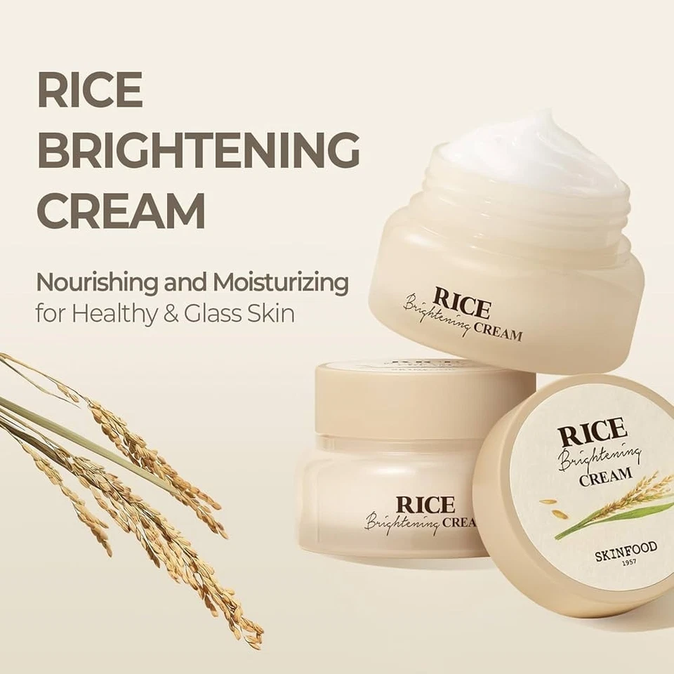 SKINFOOD Rice Daily Brightening Cream Hydrating Pore, 60ml. From KOREA - Image 1 of 3