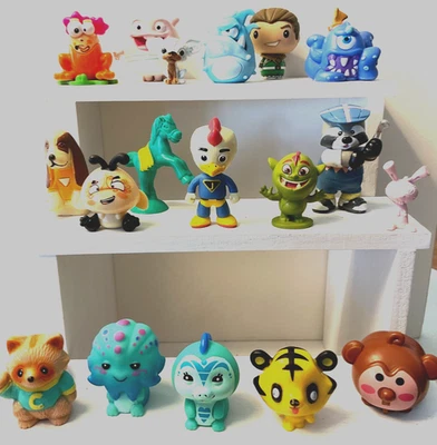 18 Mini Toy Figures Random Lot Webkinz Tube Heroes Gork Grumblies Miniacs - Image 1 of 4