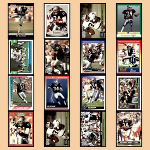 Lote de 16 tarjetas de fútbol americano Bo Jackson 1990 conjunto profesional Super Bowl XXV conjunto Binder Raiders - Imagen 1 de 19