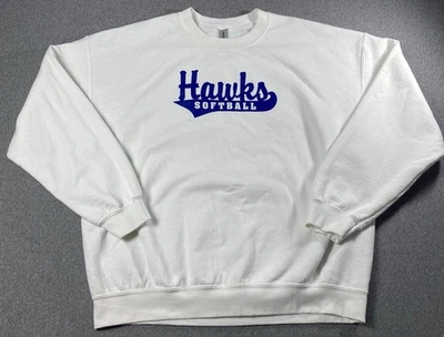Hawks Softbol Sudadera GILDAN BRAND TALLA XL Blanco Unisex Foto 1 de 3