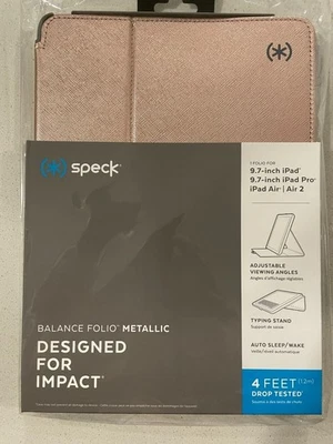 SPECK 9.7 INCH IPAD / PRO / AIR / AIR 2 METALLIC CASE BALANCED  FOLIO - Image 1 of 2