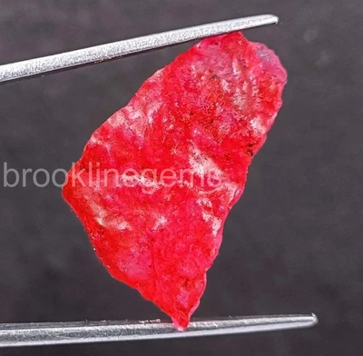 39.15 CT Dyed Natural Red Ruby Rough | Uncut Loose Gemstone | EGL Certified 5ART - Image 1 of 4