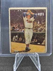 1950 Bowman #6 Bob Feller HOF Cleveland Indians POVERO - Foto 1 di 2