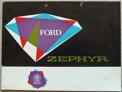 FORD ZEPHYR Inc CONVERTIBLE Car Sales Brochure 1961 #J006617/5.61 - Image 1 of 4