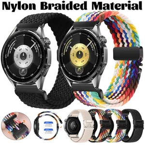 Armband für Huawei Watch GT 6 5 Pro GT 4 3 2 2e 46mm 42mm Nylon Loop Band Ersatz - Picture 1 of 64