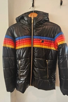 Chaqueta con Capucha Aviator Nation 5 Rayas Luxe Trekker Talla Pequeña Envío Gratis Foto 1 de 4