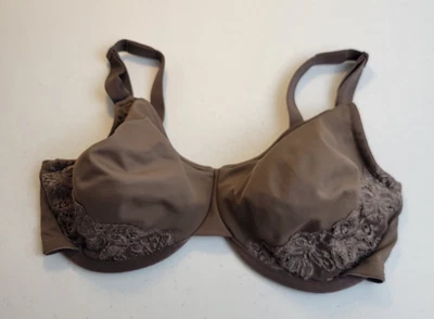 Olga  Underwire Bra by Warner's Greenish Brown Gentle Lift Full Figure Size 38DD - Image 1 of 4