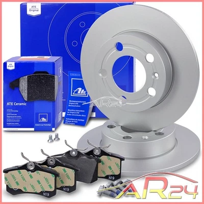 ATE CERAMIC DISCOS DE FRENOS TRASEROS+PASTILLAS POR AUDI A3 8L 96-03 TT 8N 98-06 - Imagen 1 de 4