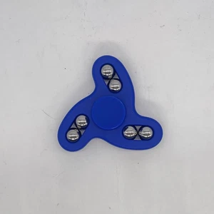 DNA Spin Plastic Fidget Wavy Tri-Spinner-Blue - Picture 1 of 3