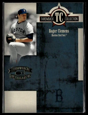 2005 Donruss Throwback Threads #TC-21 Roger Clemens Throwback Collection - Image 1 of 2