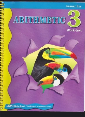 abeka: Arithmetic 3 -  Answer Key - Work-Text - 5th Spiral Bound LN - Image 1 of 4