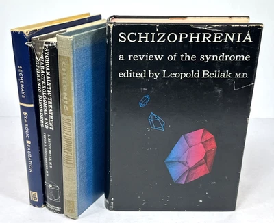 Schizophrenia 5 Book Lot Vintage Psychology Psychoanalytic Bookshelf Foto 1 de 4