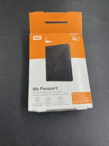 Western Digital 4Tb My Passport Portable External Hard Drive HDD... - Picture 1 of 3
