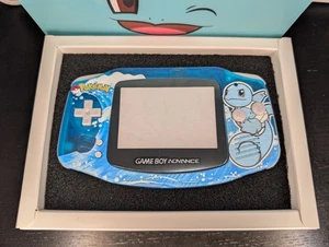 Nintendo Squirtle Pokemon Complete Shell Kit Game Boy Advance Housing GBA Box - Picture 1 of 3