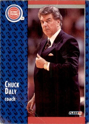 Chuck Fleer de baloncesto 1991-92 Daly Detroit Pistons #58 Foto 1 de 2