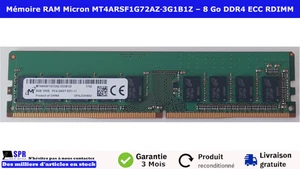 Mémoire RAM Micron 8 Go DDR4 ECC RDIMM - 2400 MHz - CL 17 - MT4ARSF1G72AZ‑3G1B1Z - Imagen 1 de 3