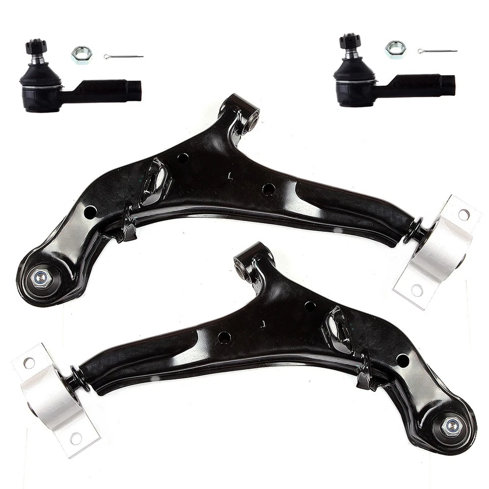 Brazo de control inferior delantero 4 piezas rótula varilla de amarre exterior para Nissan Máxima 2000-03 Foto 1 de 1