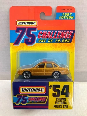 Matchbox GOLD CHALLENGE 1997 - #54 CROWN VICTORIA Police Car - Only 10,000 Made - Image 1 of 3