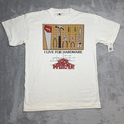 Camisa de Mejoras para el Hogar de Colección para Hombres XL I Live For Hardware Programa de TV Herramienta Años 90 Foto 1 de 4