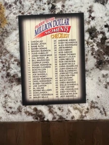 1998 FLEER ULTRA MLB MILLION DOLLAR MOMENTS CARD CHECKLIST #1 - Picture 1 of 1