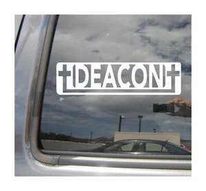 Deacon - Catholic Anglican Orthodox Christian Minister Vinyl Decal Sticker 08320 - Bild 1 von 2