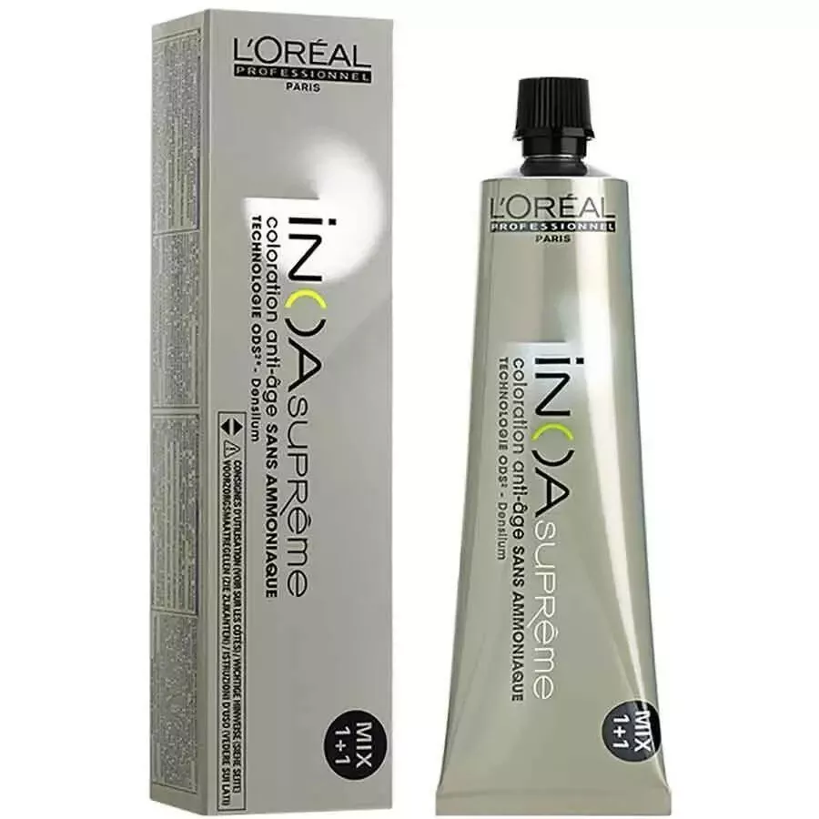 Color de cabello permanente Loreal INOA Surpreme libre de amoníaco que desafía la edad PAGA 1 PRECIO ENVÍO Foto 1 de 1