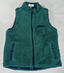 Crown & Ivy Fleece & Tartan Plaid Lined Vest Jacket Kids 7 Youth Active Outdoor - Picture 1 of 7