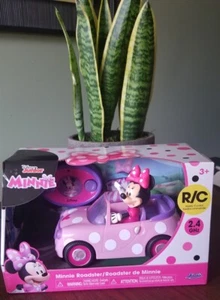 Disney Junior Minnie Mouse Roadster RC Car with Polka Dots 27 MHz Pink with W... - Picture 1 of 8