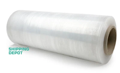 18" x 1500' FT 80 Gauge Pallet Wrap Pre Stretch Film Shrink Hand Wrap 1 Roll - Image 1 of 4