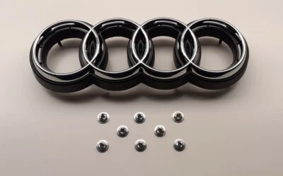 Audi RS2 Anillos Con Soporte 8A0853600 Nuevo Emblema - Imagen 1 de 4