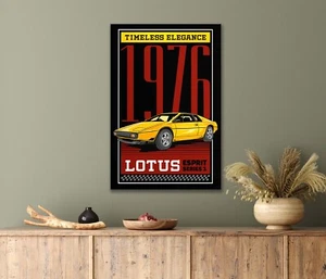 Timeless Elegance Old Vintage Yellow Car 40x60cm Canvas or Metal Print Wall Art - Picture 1 of 4