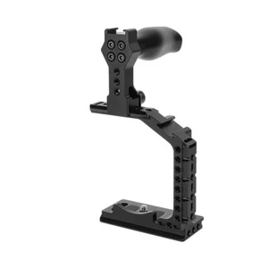 Half Camera Cage Frame With QR Top Handle & Shoe Mount For Sony Alpha 7IV A7M4 - Picture 1 of 7