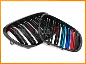 M Style Gloss Black M Metal Color Front Grille For 09-15 BMW F01 F02 7-Series - Bild 1 von 2