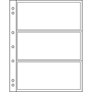 Hojas para Billetes BEUMER modelo GRANDE 3 Divisiones. LEUCHTTURM Collector´s - Imagen 1 de 1