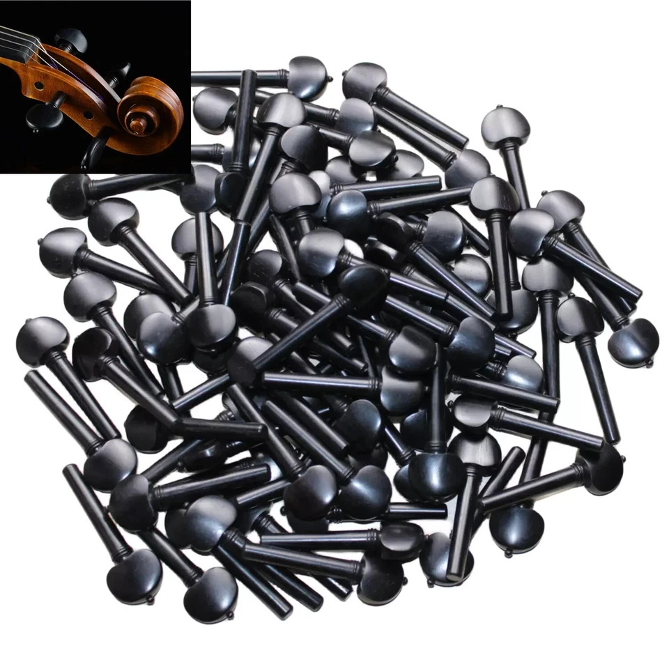 20pcs high quality Violin ebony Violin Tuning Pegs 4/4, violin parts - Image 1 of 1