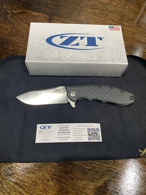 Папка Zero Tolerance ZT 0562CF титан/углеродное волокно 3,5 CPM20CV отличной формы - Изображение 1 из 4