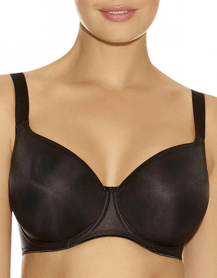 Fantasie Black Smoothing Balcony Bra US 32h UK 32ff