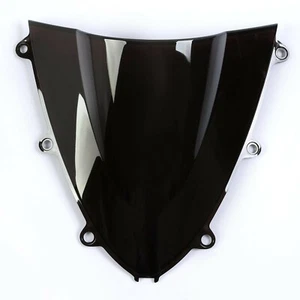 Black Double Bubble Windshield Shield ABS For Honda CBR1000RR 2008-2011 - Picture 1 of 3