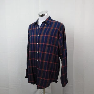 Hunt Club Men's Long Sleeve Button-Up Flannel Shirt - Plaid, Large #4342 - Picture 1 of 7
