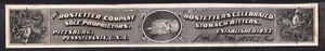 1853 The Hostetter Company, Stomach Bitters, Pittsburg PA Proof on Card Label - Picture 1 of 3