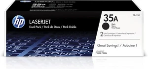HP 35A Black Original LaserJet Toner Cartridge - CB435A - 2pack - Picture 1 of 10