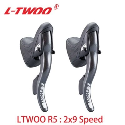 New LTWOO R5 2x9 Speed Road Bicycle Shifters Lever Brake Compatible for Shimano - Image 1 of 4