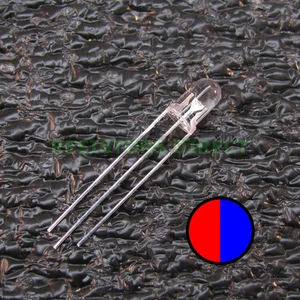 20pcs Red/Blue BiColor Dual LED Clear Lens 5mm Common Anode Round 20x Z37 - Picture 1 of 1